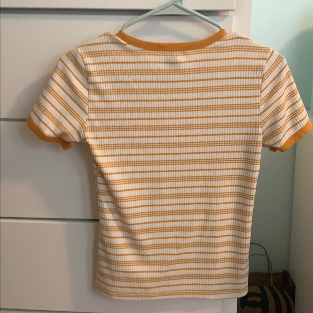 Yellow striped shirt